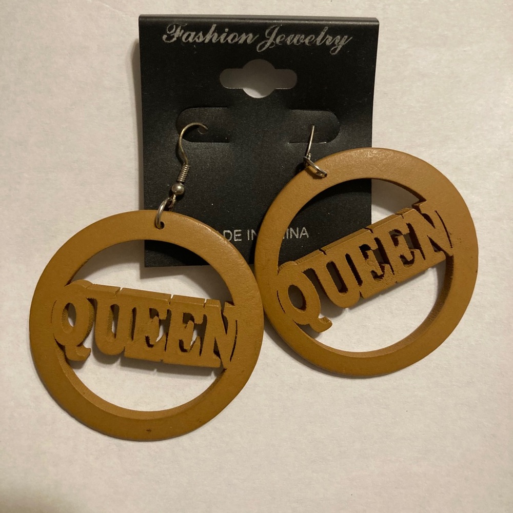Red and Yellow queen earrings